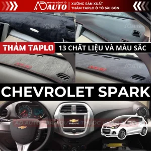 thảm taplo chevrolet spark