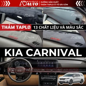thảm taplo kia carnival