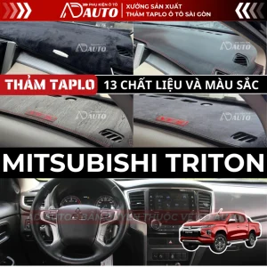 thảm taplo mitsubishi triton