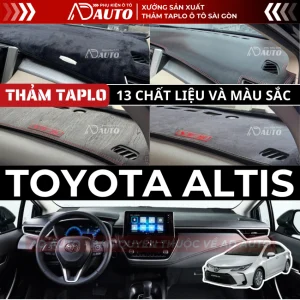 thảm taplo toyota altis