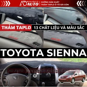 thảm taplo toyota sienna