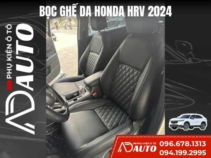 bọc ghế da ô tô honda hrv 2024 mẫu 4