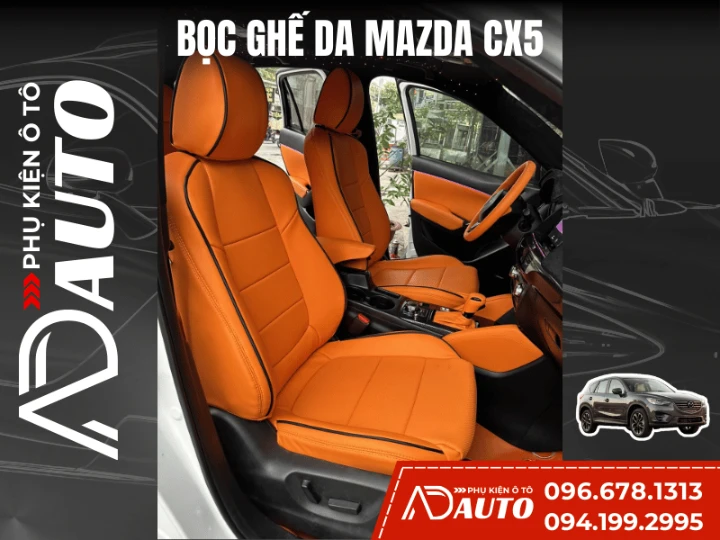 bọc ghế da ô tô mazda cx5 mẫu 6