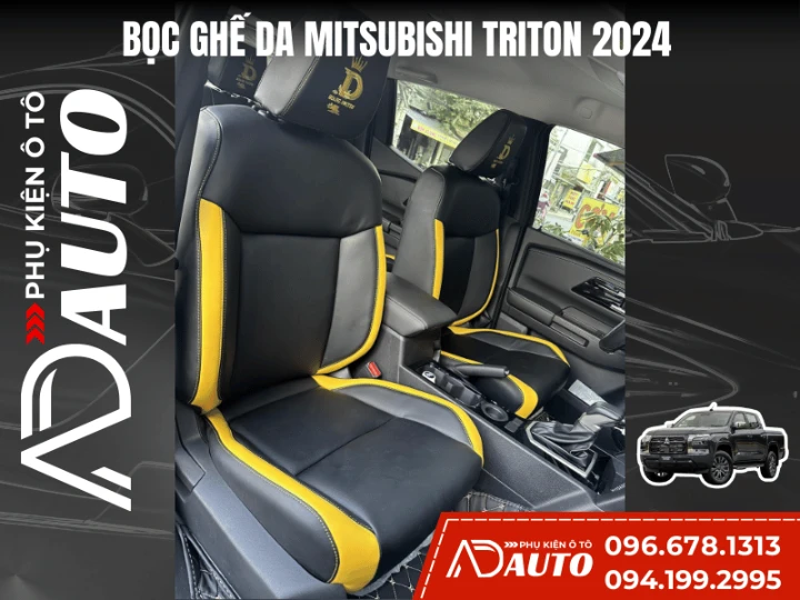 bọc ghế da ô tô mistsubishi triton mẫu 1