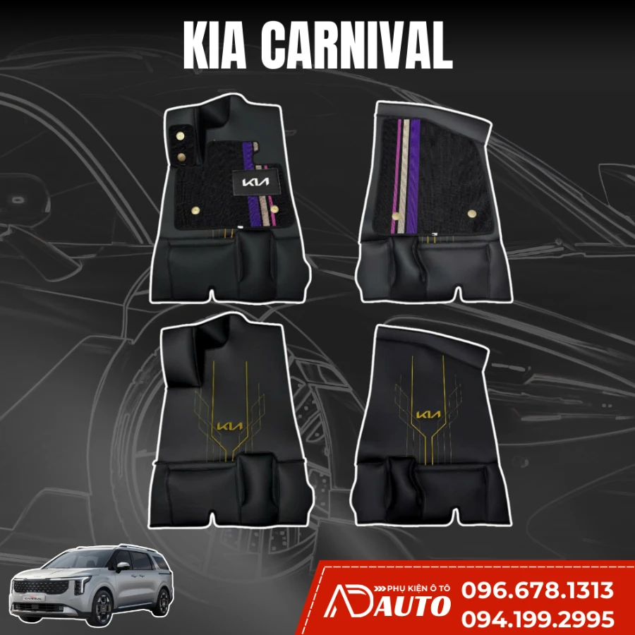 Thảm lót sàn ô tô 360 thế hệ mới Kia Carnioval