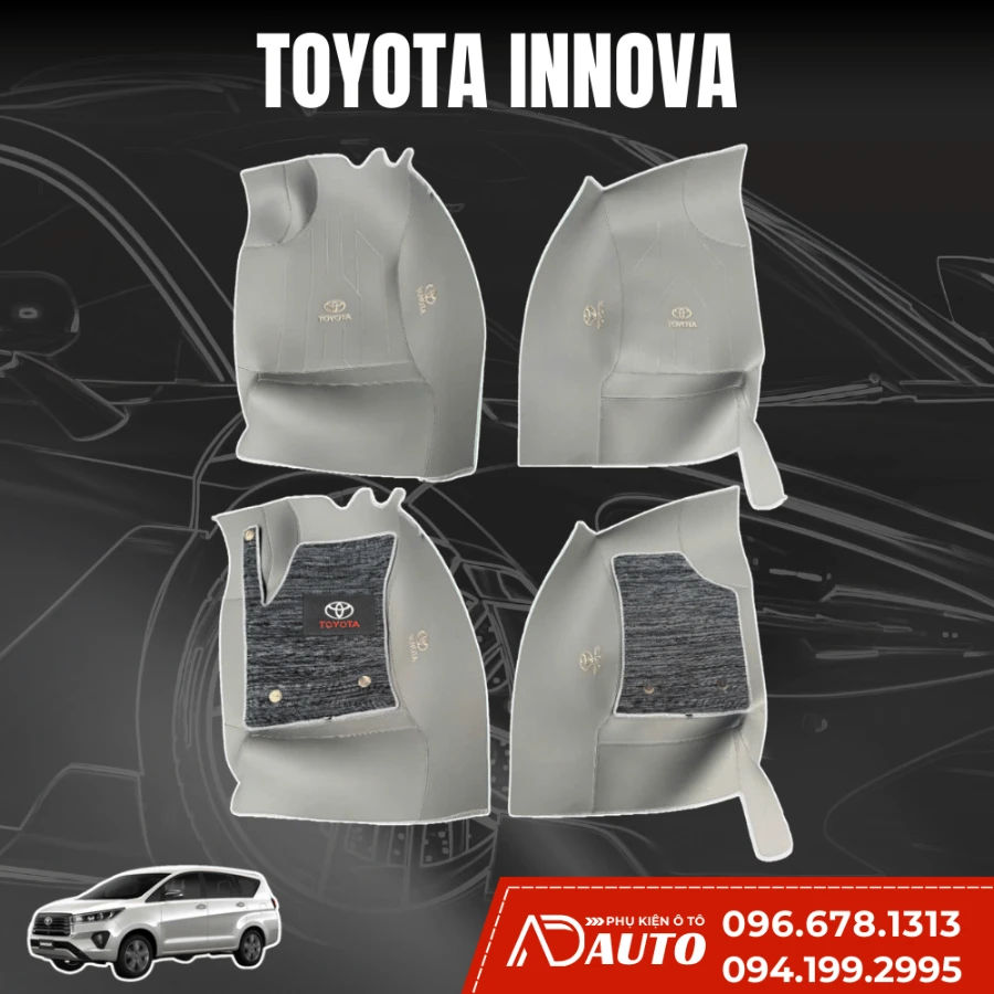 Thảm lót sàn ô tô 360 thế hệ mới Toyota Inova