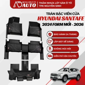thảm lót sàn tpe Hyundai Santafe