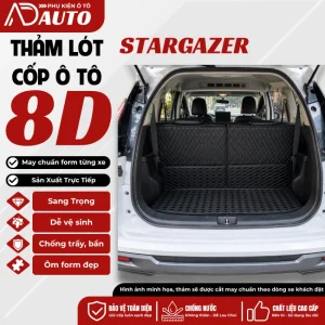 Thảm lót cốp ô tô da 8D Hyundai STARGAZER