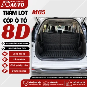 Thảm lót cốp ô tô da 8D MG5