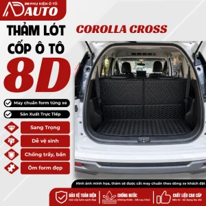 Thảm lót cốp ô tô da 8D TOYOTA COROLLA CROSS