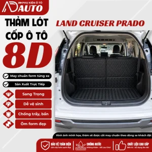 Thảm lót cốp ô tô da 8D TOYOTA Land Cruiser Prado