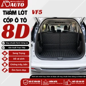 Thảm lót cốp ô tô da 8D Vinfast VF5