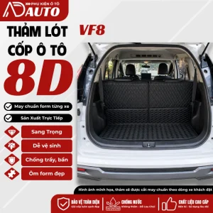 Thảm lót cốp ô tô da 8D Vinfast VF8